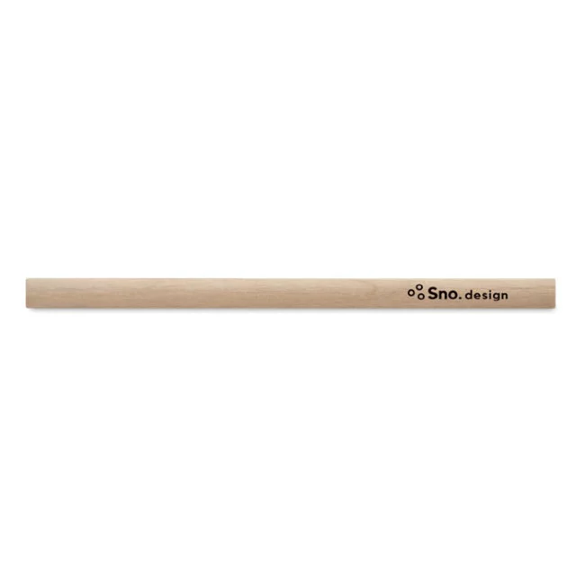 Crayon de charpentier en bois avec règle 14 cm 