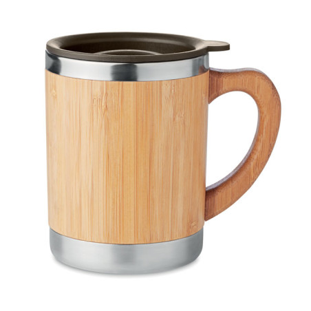 Mug isotherme bambou Mokka 300 ml 