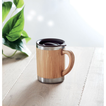 Mug isotherme bambou Mokka 300 ml 