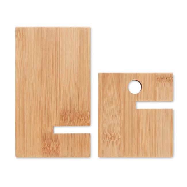 Support de téléphone publicitaire en bambou WHIPPY 