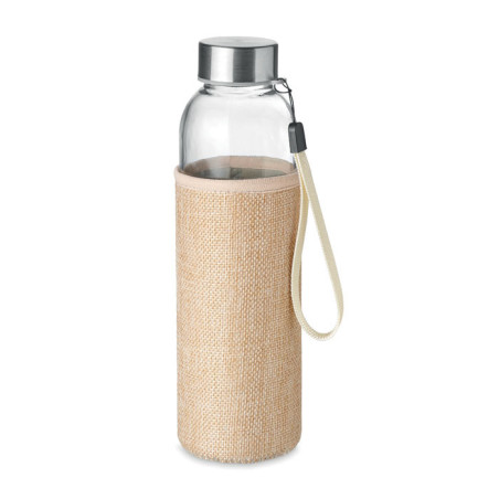 Gourde en verre et toile de jute UTAH 500 ml 