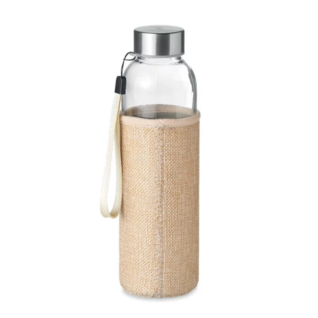 Gourde en verre et toile de jute UTAH 500 ml 