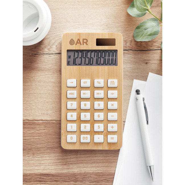 Calculatrice personnalisée bambou 