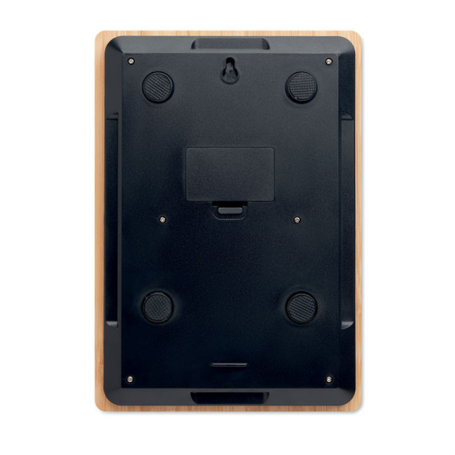 Balance de cuisine publicitaire en bambou Precise 