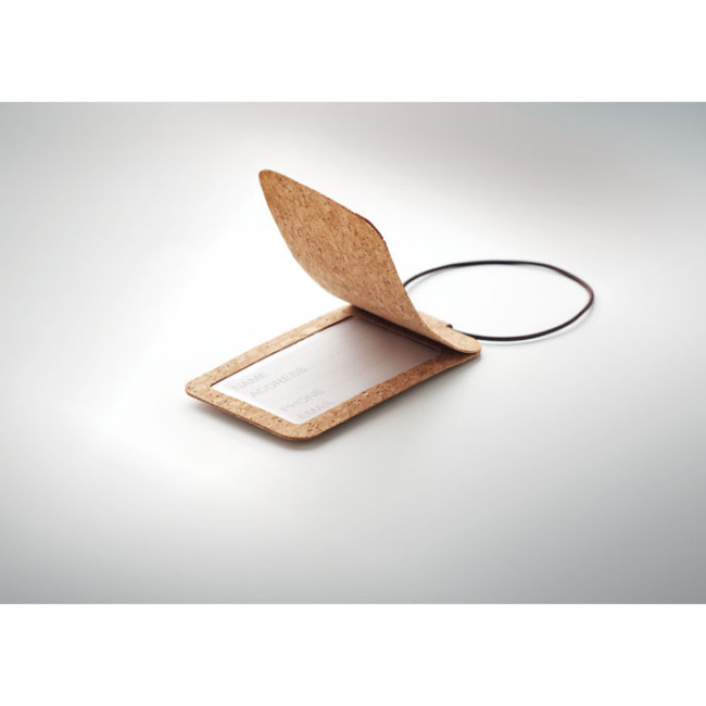 Étiquette à bagage en liège Ovalis 