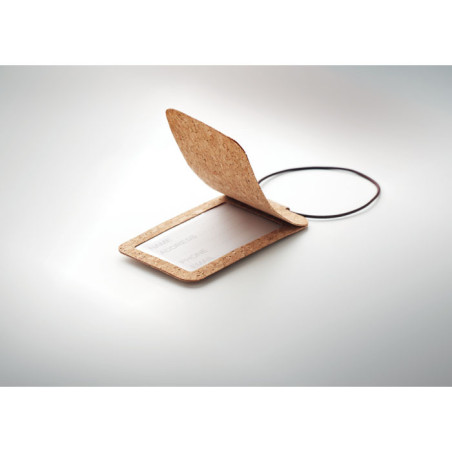 Étiquette à bagage en liège Ovalis 