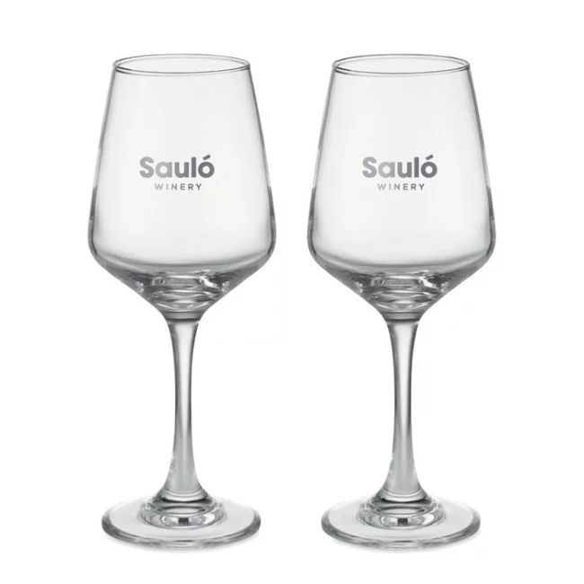 Set verres à vin personnalisables 400 ml 