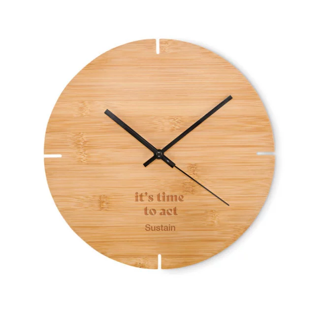 Horloge murale en bambou Esfere 