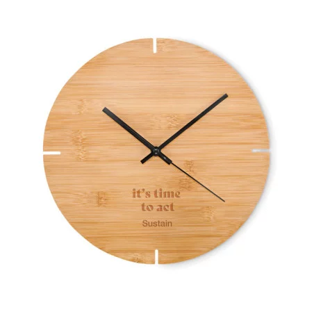 Horloge murale en bambou Esfere 