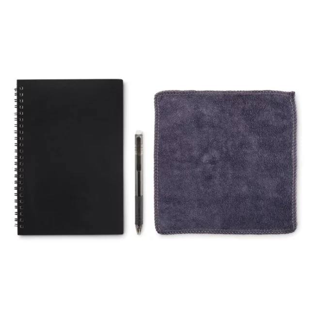 Carnet avec stylo effaçable et chiffon Nobuuk 