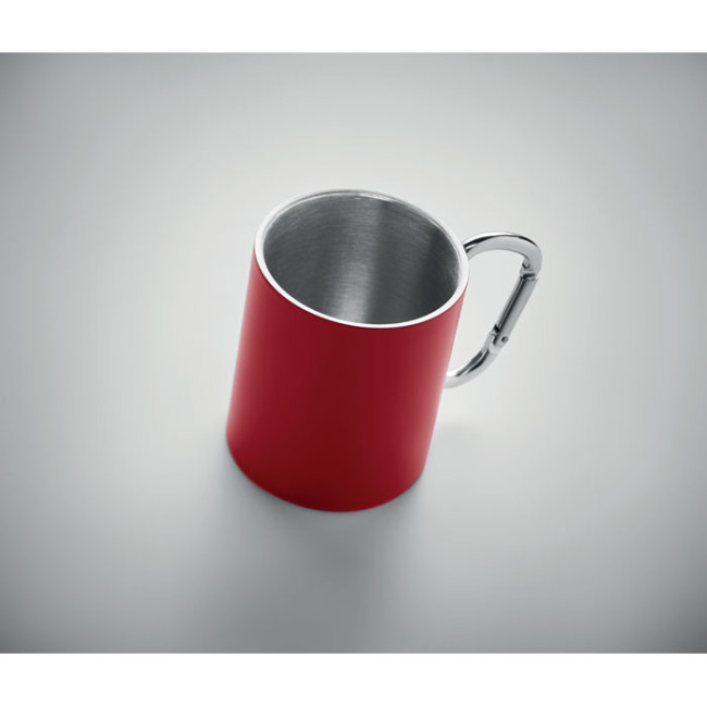 Mug en inox mousqueton color Trumba 300 ml 