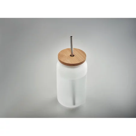 Gobelet en verre et bambou Jarblim 400 ml 