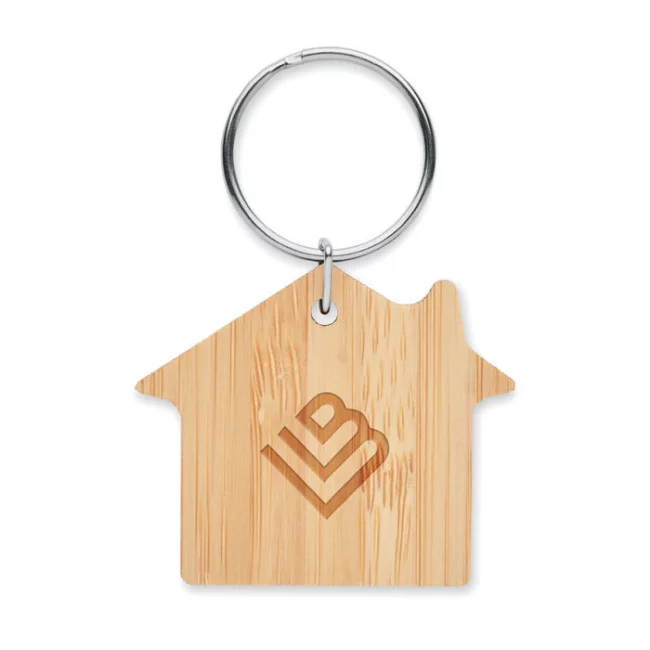Porte-clés maison en bambou Houseboo 