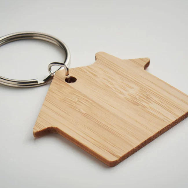 Porte-clés maison en bambou Houseboo 