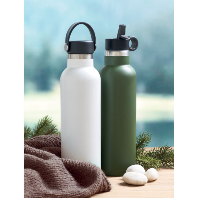 Bouteille à double paroi 2 bouchons Boali 700 ml 