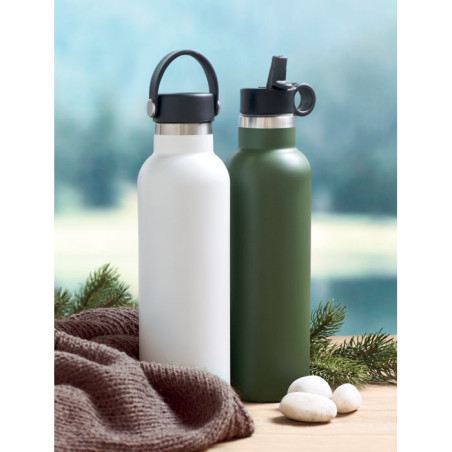 Bouteille à double paroi 2 bouchons Boali 700 ml 