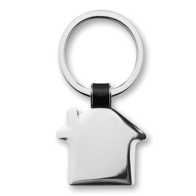 Porte-clés publicitaire House métal Brillant 