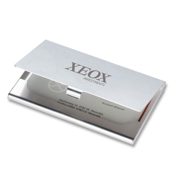 Etui cartes de visite en aluminium Epsom 