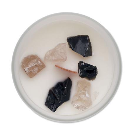 Bougie publicitaire mèche en bois Kivas 