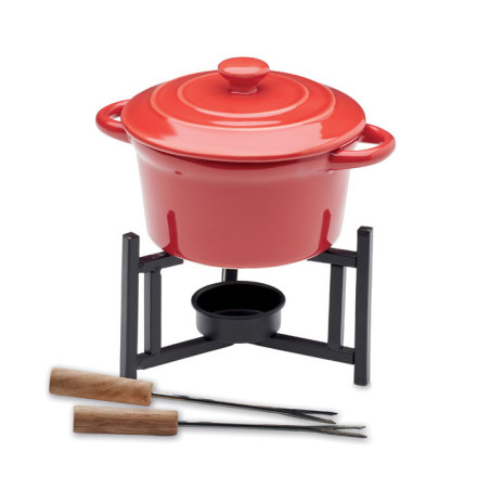 Service à fondue en céramique pour deux Big Kase 