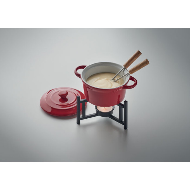 Service à fondue en céramique pour deux Big Kase 