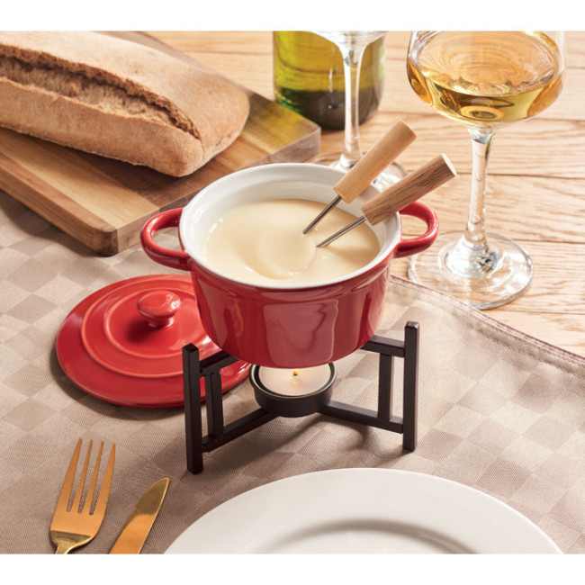 Service à fondue en céramique pour deux Big Kase 