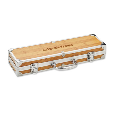 Set ustensiles barbecue personnalisé Tooldera 