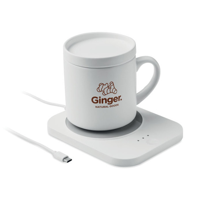 Chargeur sans fil chauffe tasse et mug en céramique 250 ml 