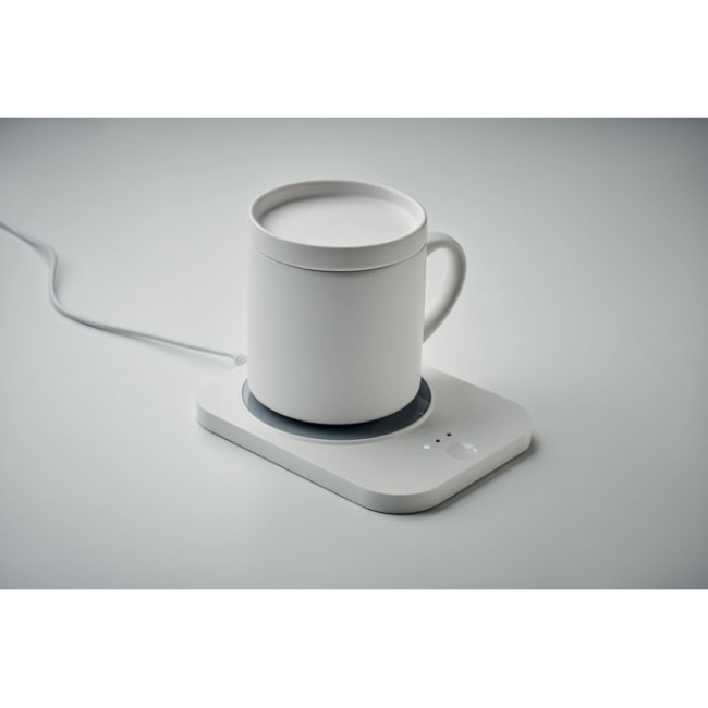 Chargeur sans fil chauffe tasse et mug en céramique 250 ml 