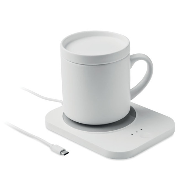 Chargeur sans fil chauffe tasse et mug en céramique 250 ml 