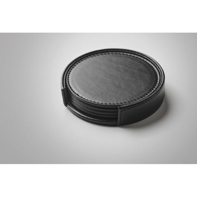 Lot de 4 sous-verres personnalisables en PU Posa 