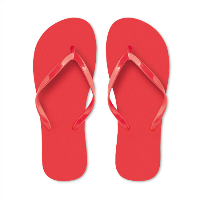Tongs de plage publicitaires en PE taille M 