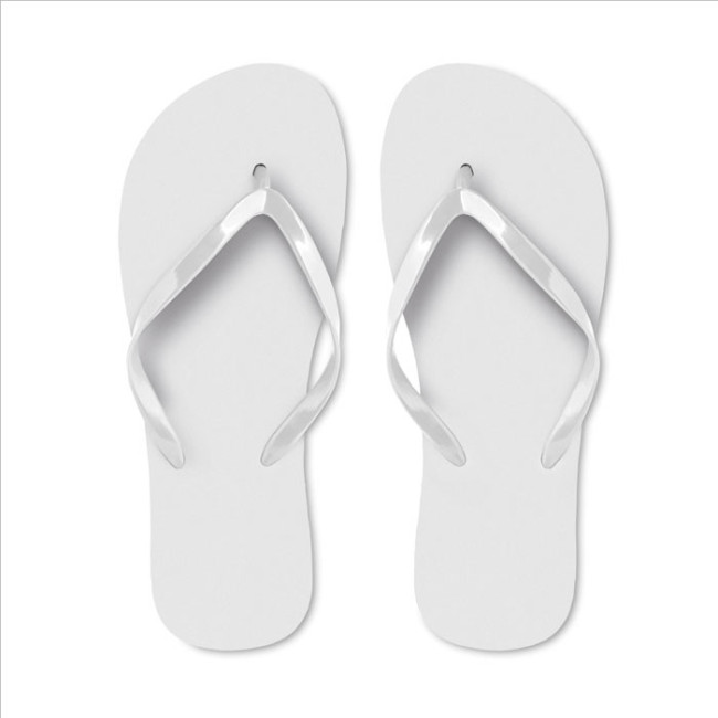 Tongs de plage publicitaires en PE taille M 