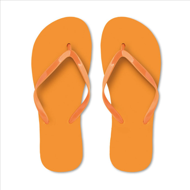 Tongs de plage publicitaires en PE taille M 
