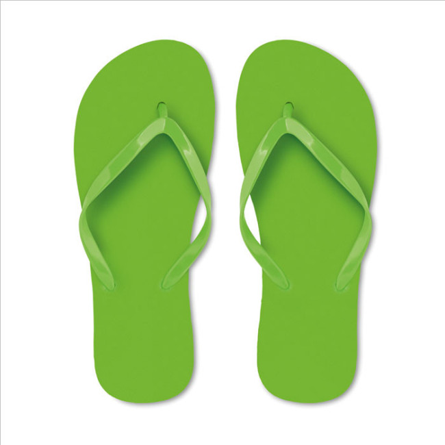 Tongs de plage publicitaires en PE taille M 