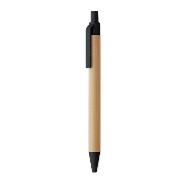 Stylo bille publicitaire en bambou Itea Colour 