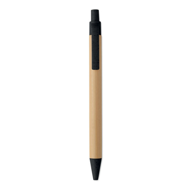 Stylo bille publicitaire en bambou Itea Colour 