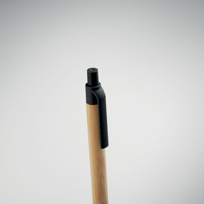Stylo bille publicitaire en bambou Itea Colour 