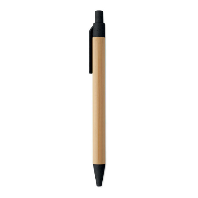 Stylo bille publicitaire en bambou Itea Colour 