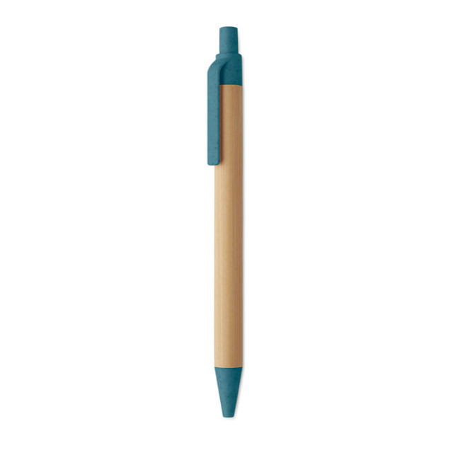 Stylo bille publicitaire en bambou Itea Colour 