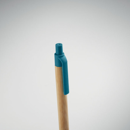 Stylo bille publicitaire en bambou Itea Colour 