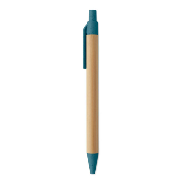 Stylo bille publicitaire en bambou Itea Colour 