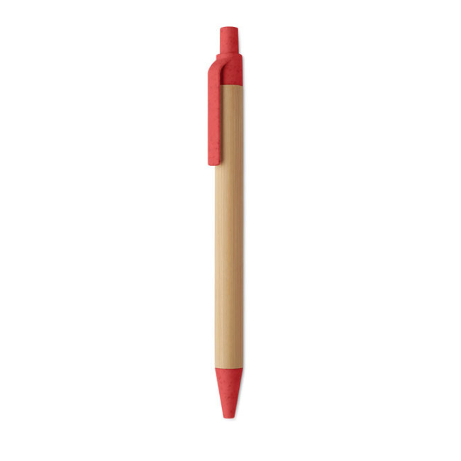 Stylo bille publicitaire en bambou Itea Colour 