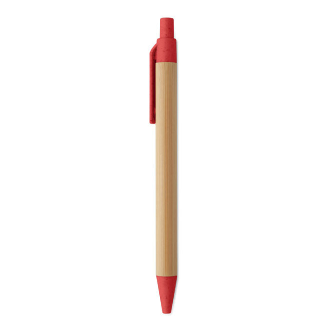 Stylo bille publicitaire en bambou Itea Colour 
