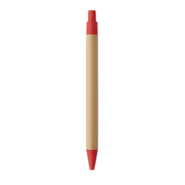 Stylo bille publicitaire en bambou Itea Colour 