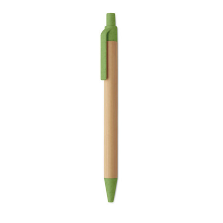 Stylo bille publicitaire en bambou Itea Colour 