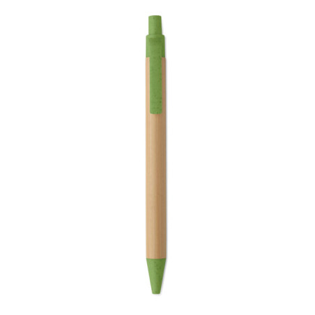 Stylo bille publicitaire en bambou Itea Colour 