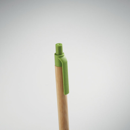 Stylo bille publicitaire en bambou Itea Colour 
