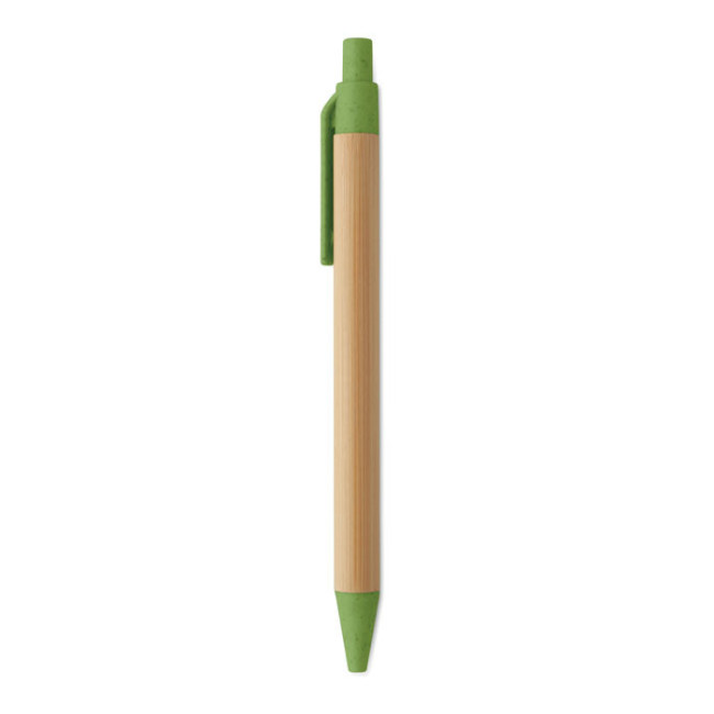 Stylo bille publicitaire en bambou Itea Colour 