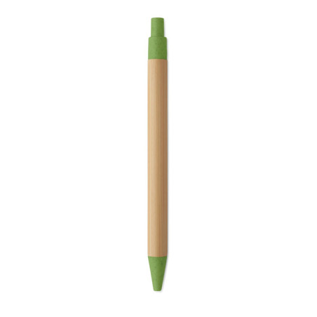Stylo bille publicitaire en bambou Itea Colour 